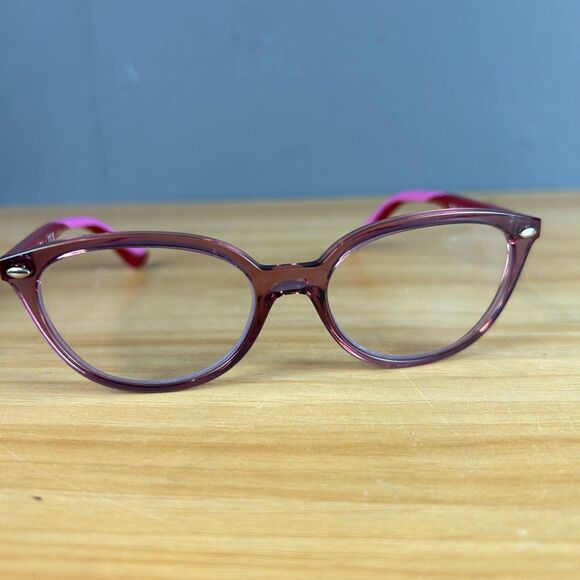 RayBan RB 1612 3777 Eyeglasses Cat Eye Transparent Pink Frame Only 48-15 130 - Picture 3 of 7